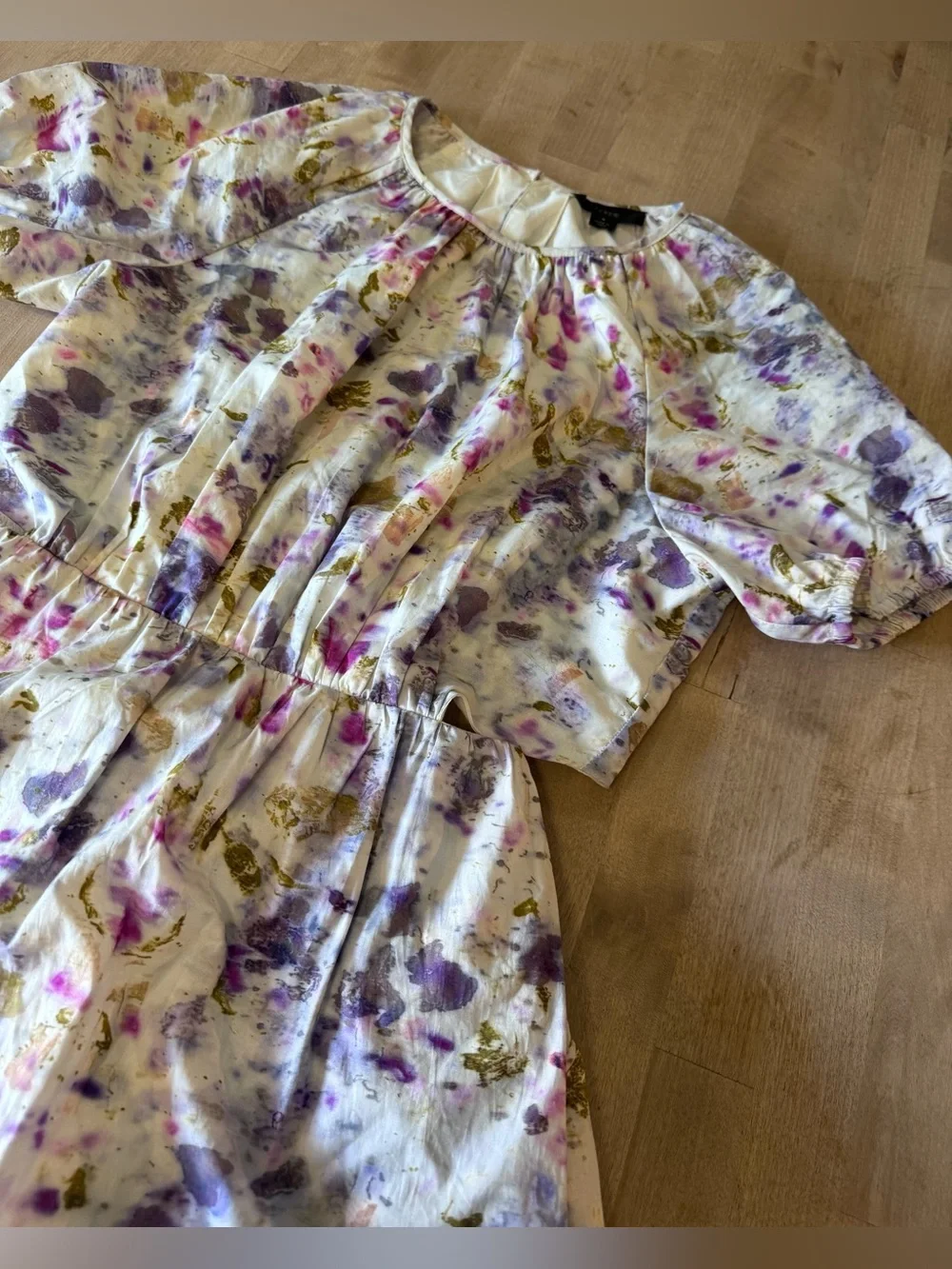 J.Crew Flora Obscura side-cutout dress